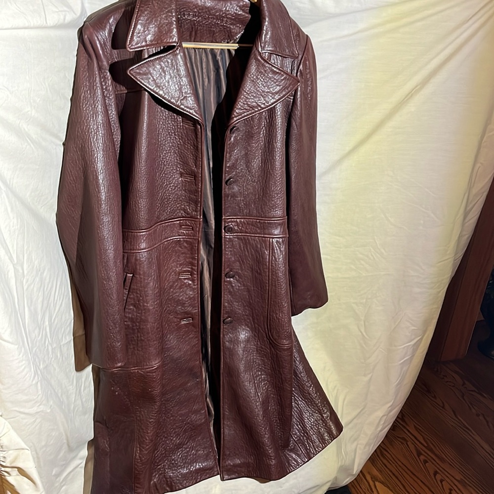 Reilly Olmes Leather trench coat